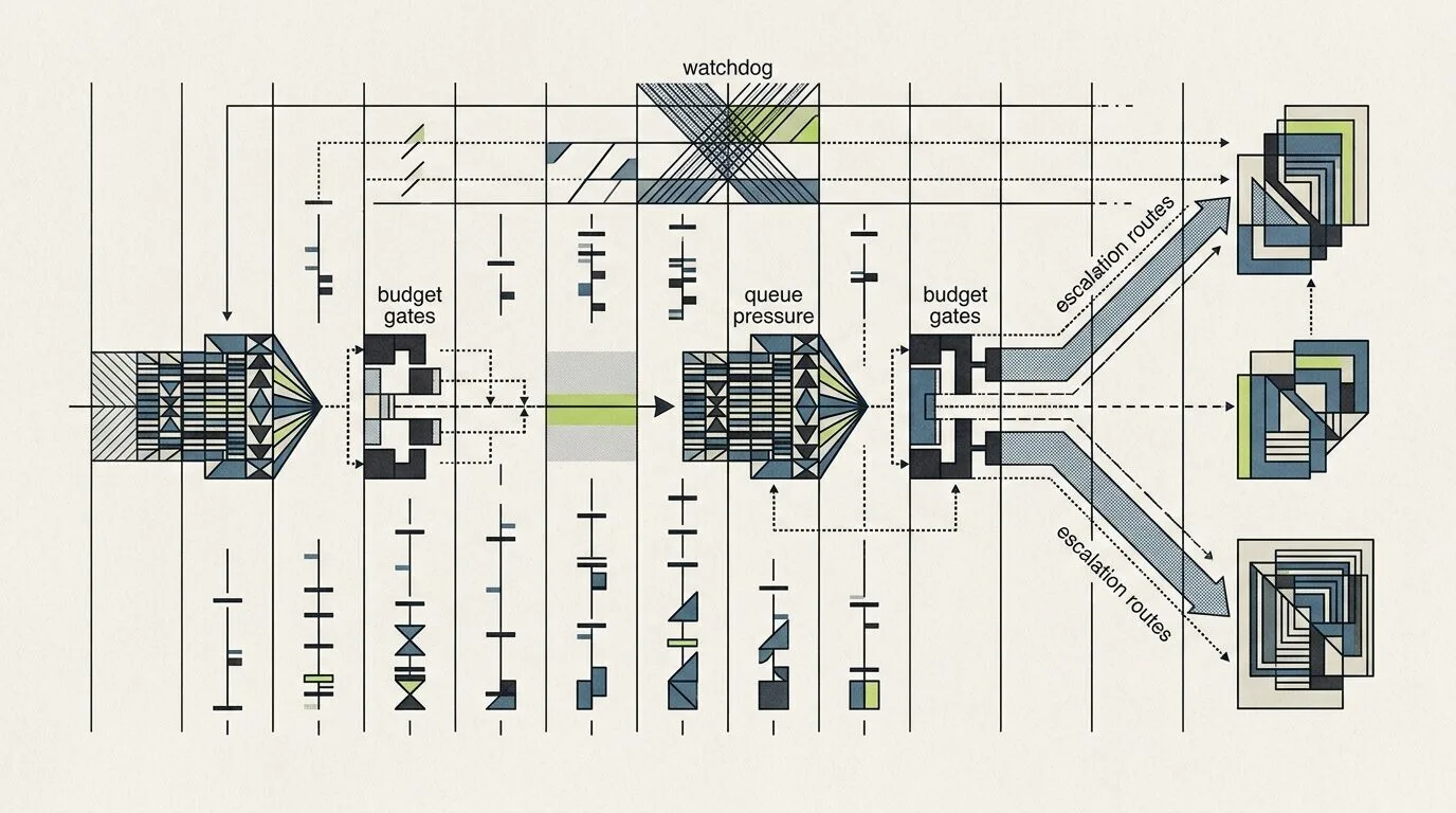 Generated map of agents exchanging claims, notes, and handoffs